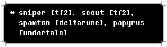 tf2, half life, hlvrai, tmc, undertale, deltarune, dialtown, portal, postal, +more